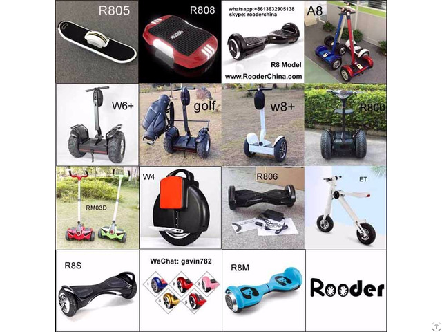 Rooder 2 Wheel Self Balancing Electric Scooter, Hoverboard, Walkcar, Skateboard, Segway