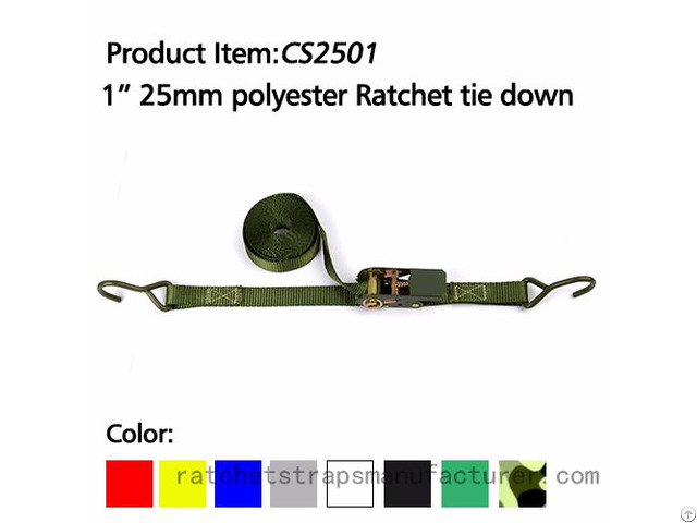 Wdcs010101 1 Inch 25mm Polyester Ratchet Tie Down