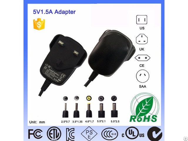 5v 2a Level Vi Ac Dc Switching Class 2 Interchangeable Adapter With Bs Approval Ip44 Gs Certified