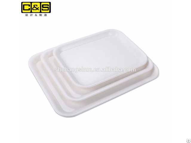 Fda Food Graded Plastic Serving Tray Bakery Bread Display Trays