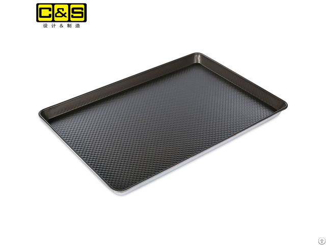 Coated Non Stick Alu Steel Flat Baking Tray Customized Direct Factory