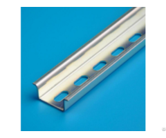 China 35mm Width Galvanized Zinc Plating Slotted Steel Din Rail