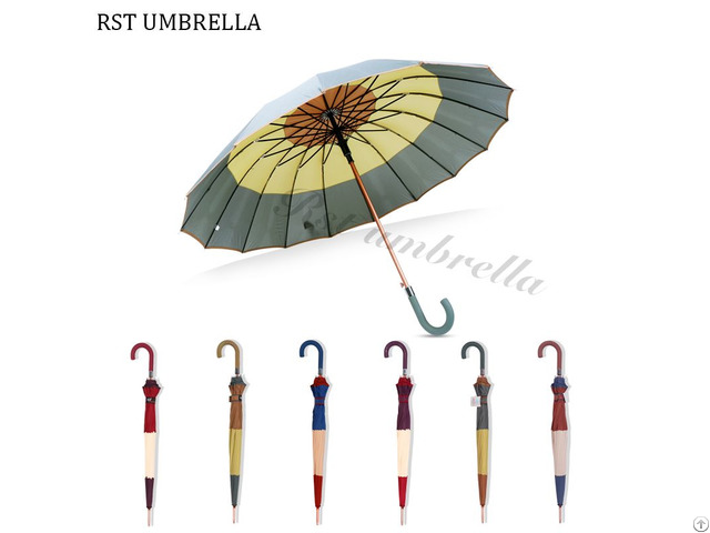 Rst Hot Selling Stitching Pongee Straight Business The Umbrella For Gentlemen