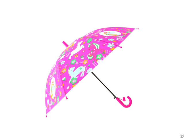 Rst Cartoon Figure Unicorn Printed Colorful For Young Students Kids Umbrellas