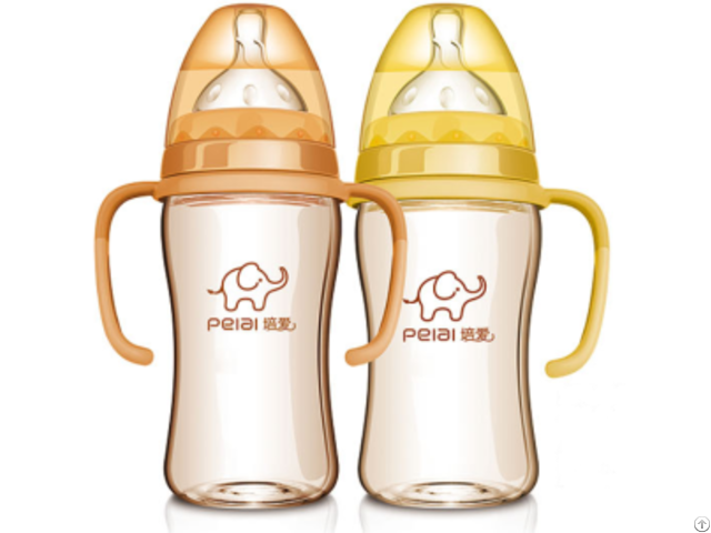 240ml Ppsu Wide Neck Dual Color Feeding Bottle