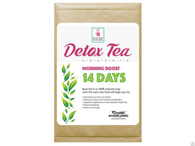 100 Percent Organic Herbal Detox Slimming Wight Loss Tea Morning Boost 14 Day