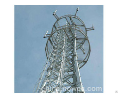 China High Strength Anti Seismic Corrosion Four Tubes Communication Tower Supplier