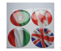 Uv Resistant 3m Adhesive Epoxy Pu Resin Domed Stickers