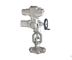 Forged Steel Motor Operated Globe Valve Bonnetless