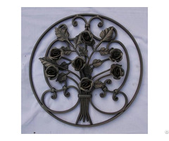 Wrought Iron Ornaments Groupware And Flowers For Balusters Gates