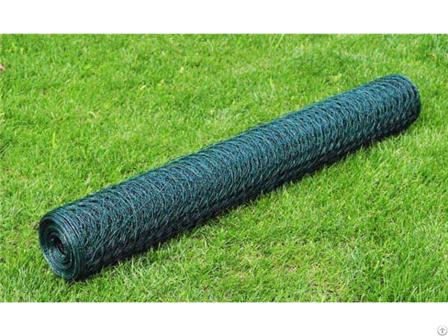 Pvc Coated Green Color Hexagonal Chicken Wire Net