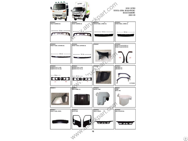 Hino Dutro Bu420 Bu320 Truck Spare Parts