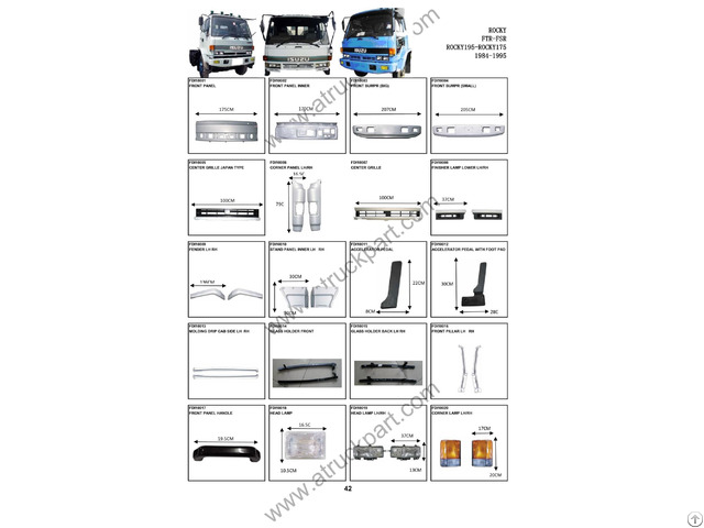 Isuzu Rocky 195 175 Truck Spare Parts