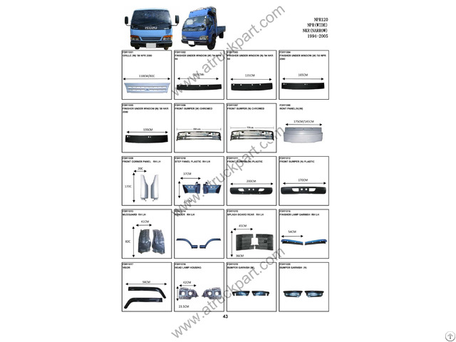 Isuzu Npr120 Truck Spare Parts