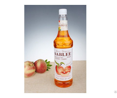 French Flavor Syrup Peach 900ml Lent Fascinating To Your Beverage