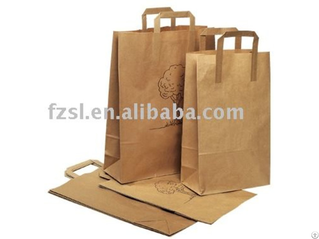 Recyclable Brown Kraft Paper Bag By Over 23 Years Old China Factory