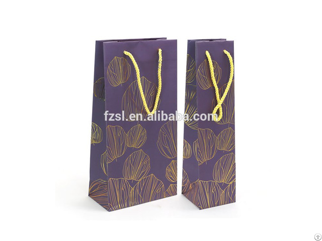 Paper Bag For Packing Wines Drinks Bottle