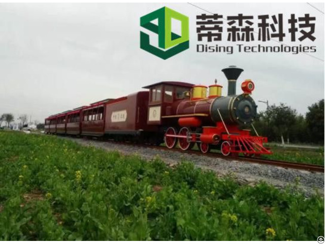 Wuhan Dising Open Type Amusement Park Mini Track Train With Ce Certification 63 Seats