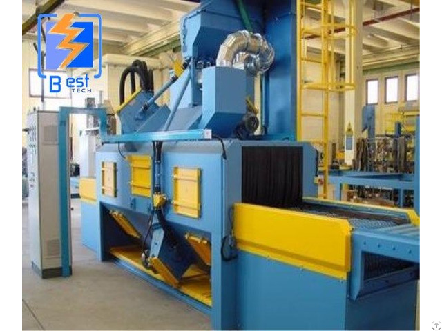 Net Wire Belt Conveyor Shot Blasting Cleaning Machine