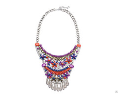 Fashion Layer Bead Statement Necklace