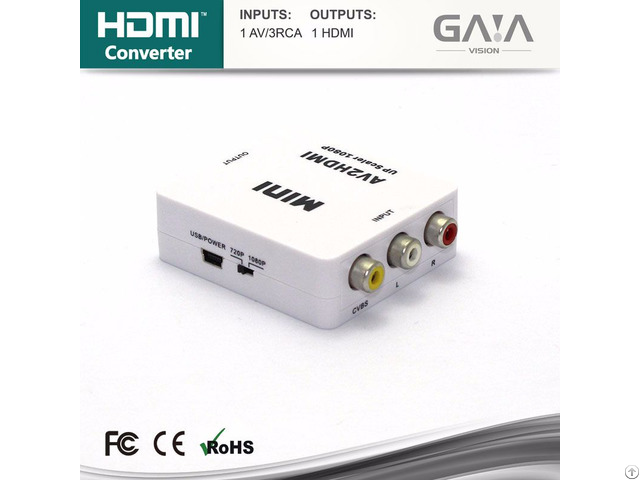 Hot Selling Av To Hdmi Converter Switcher Hdtv 1080p Exchanger