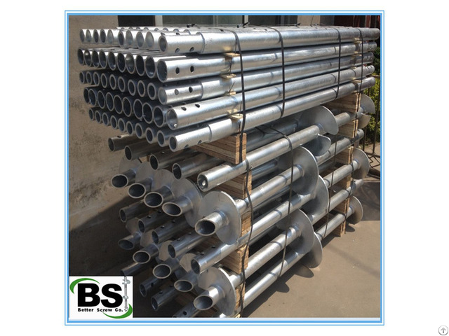 Galvanized Steel Ground Helical Screw Piles