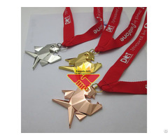 3d Custom Fish Design Gold Silver Copper Medal