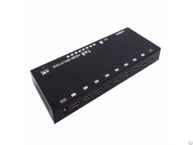 1x8 Hdmi Splitter Supports 3d 4kx2k 60hz Yuv 4 2 0 Hdcp Edid