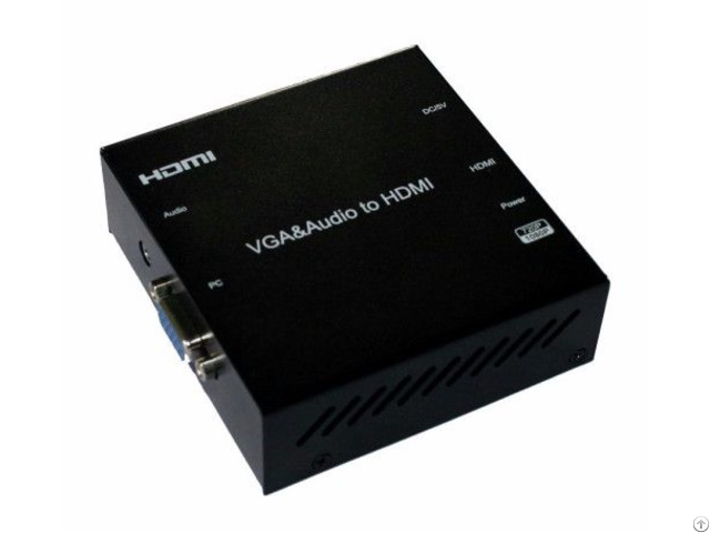 Vga Audio To Hdmi Converter Upscaler 720p 1080p