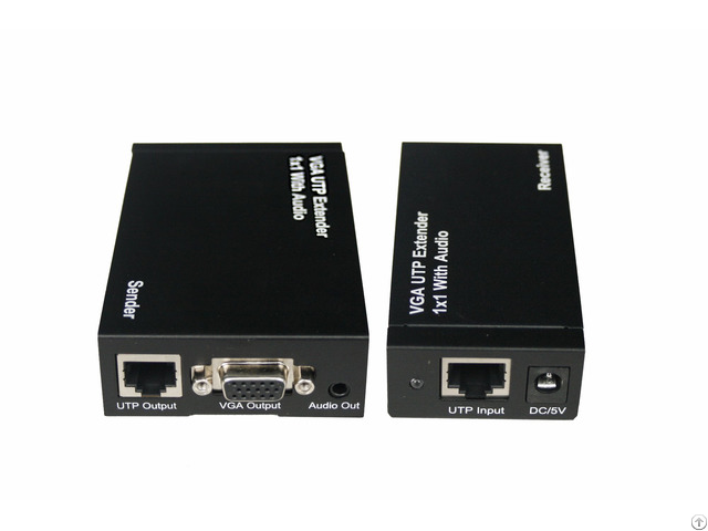 300m Vga Utp Extender 1x1 Splitter With Audio