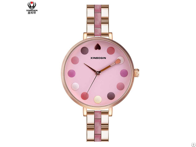 Xinboqin Manufacturer Superior Japan Movt Luxury For Women Acetate Watch