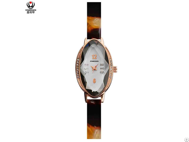 Xinboqin Supplier New Style Top Quality Original Women Oem Waterproof Acetate Watch