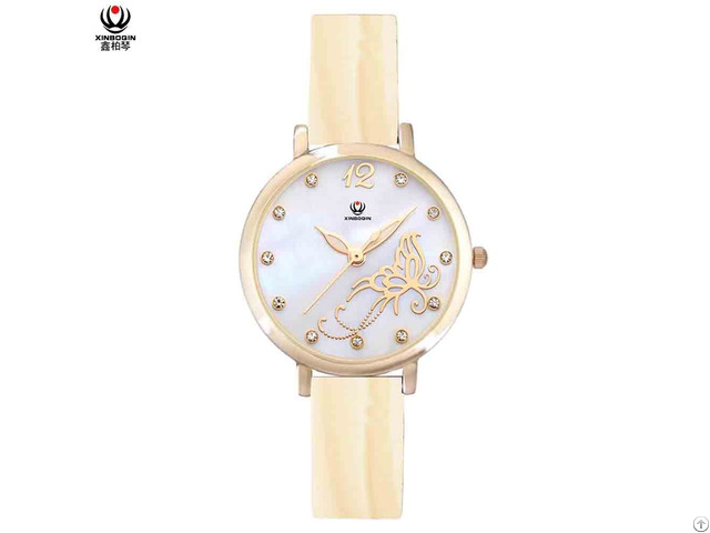 Xinboqin Manufacturer Automatic Custom Luxury For Girl Quartz 3atm Waterproof Acetate Watch