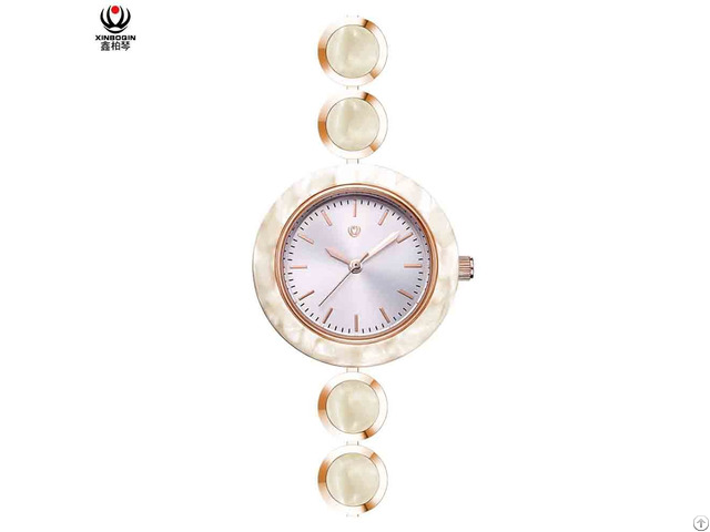 Xinboqin Factory Custom With Your Own Logo Fashion Girls Popular Designer Waterproof Acetate Watch