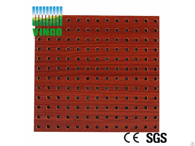 Wooden Acoustic Panel Perforated Pattern