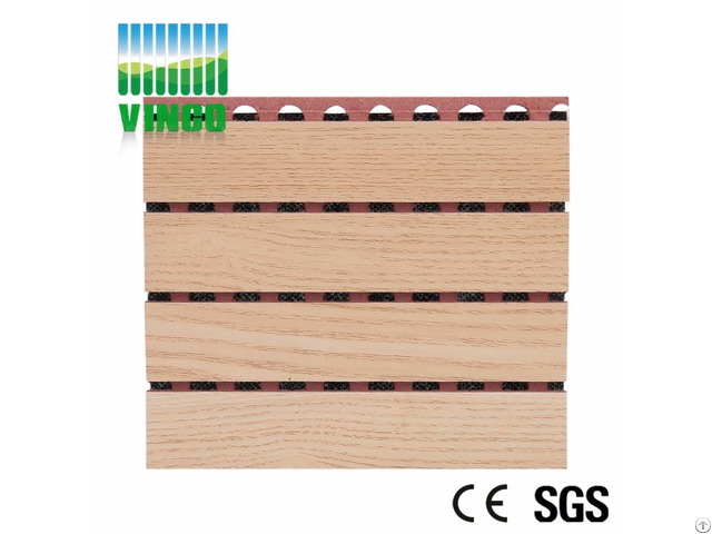 Wooden Acoustic Panel Groove Pattern