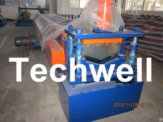 Roof Ridge Cap Cold Roll Forming Machine With Hrc 50 60 Cutting Blade