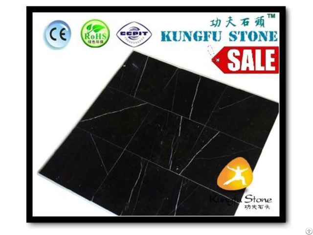 Nero Marquina Marble Flooring Tile