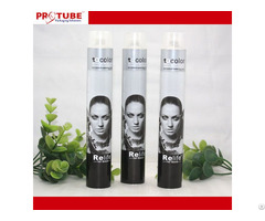 Offset Printing Empty Hair Color Cream Aluminium Tube With Plastic Screw Cap