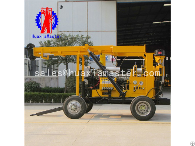 China Xyx 3 Wheeled Hydraulic Core Drilling Rig Machine