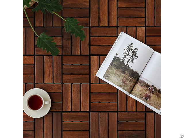 Cheap Price Interlocking Wood Floor Anti Slip Deck Tiles