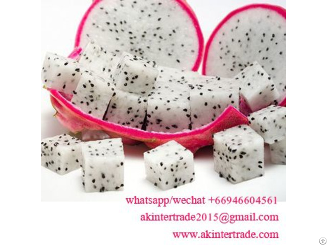 Frozen White And Red Dragon Fruit From Thailand