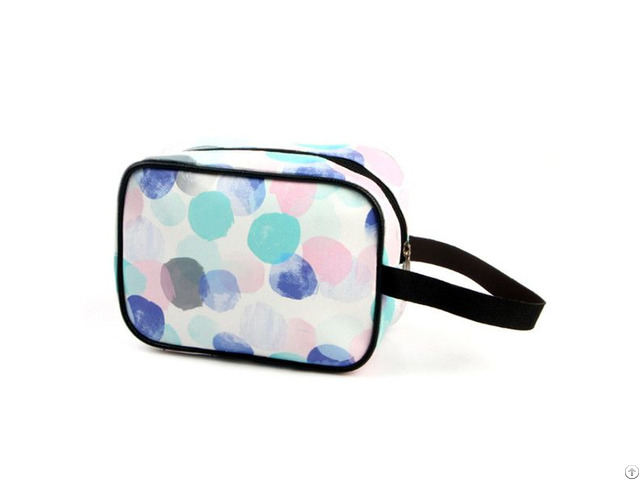 China Manufacturer Leather Print Cosmetic Bag Makeup Bags For Promotion