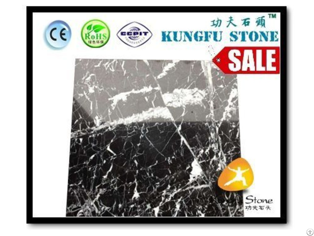 Chinese Black Marble Tile Nero Marquina