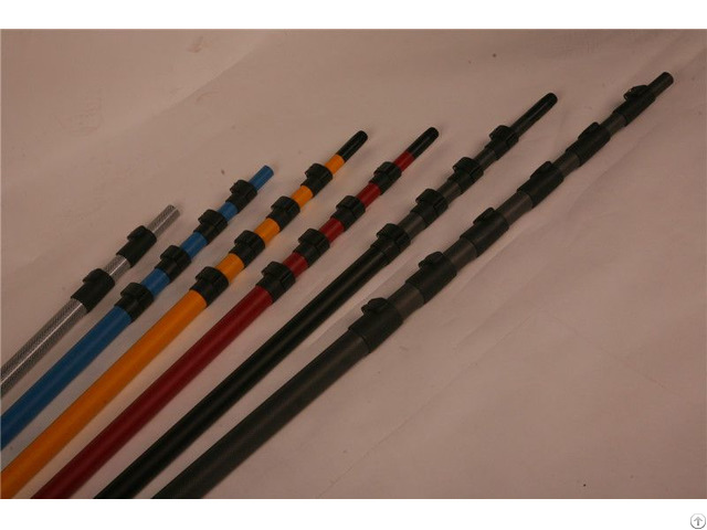 2m Carbon Fiberglass Hybrid Composite Extendable Pole With Metric