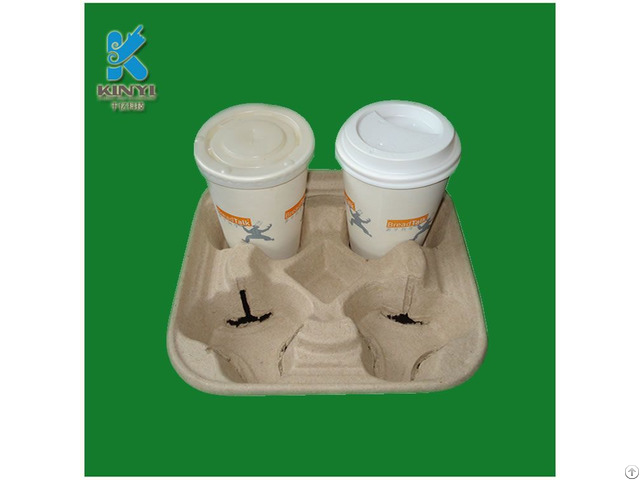 Biodegradable Recyclable Custom Waterproof Protective Coffee Cup Holder