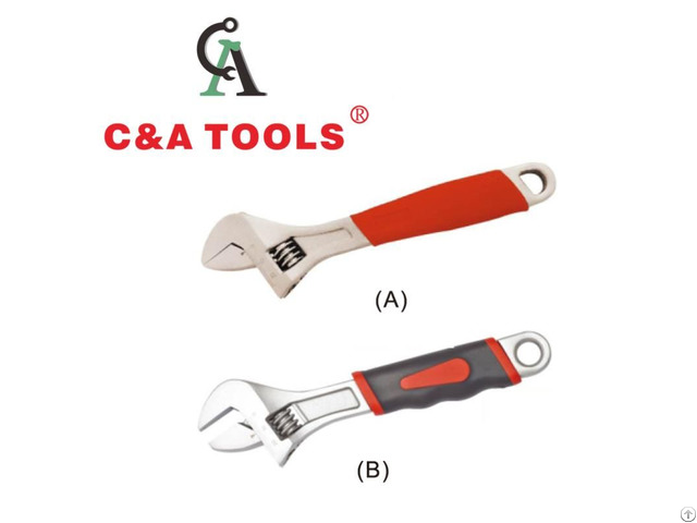 Adjustable Wrench With Plastic Handle