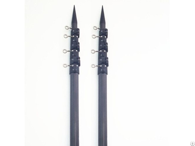 18ft High Rigidity Carbon Fiber Outrigger Poles Reinforced Base With Longer Serving Life