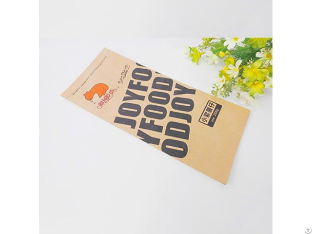 China Heat Seal Ziplock Stand Up Food Packing Recycled Kraft Paper Bag