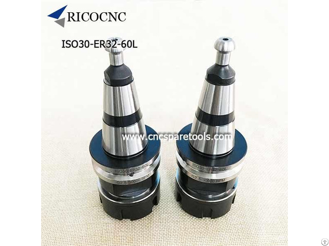 Iso30 Er32 60l Tool Holder Cnc Collet Chuck With Hsd Pull Stud